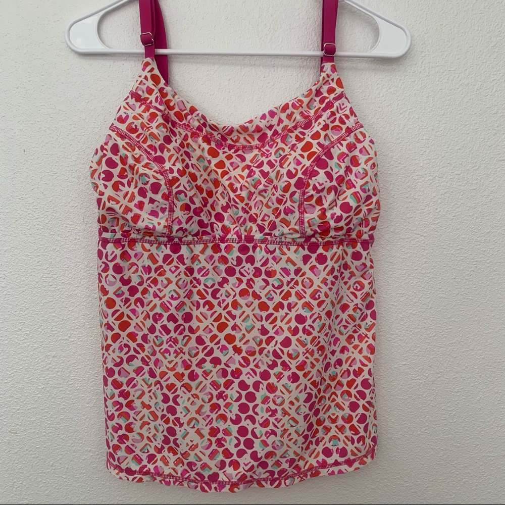 Zelos Large swim top padded bra top adjustable straps